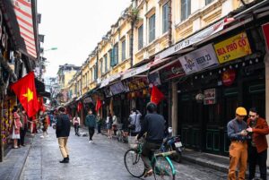 Quartiere Vecchio di Hanoi in risciò