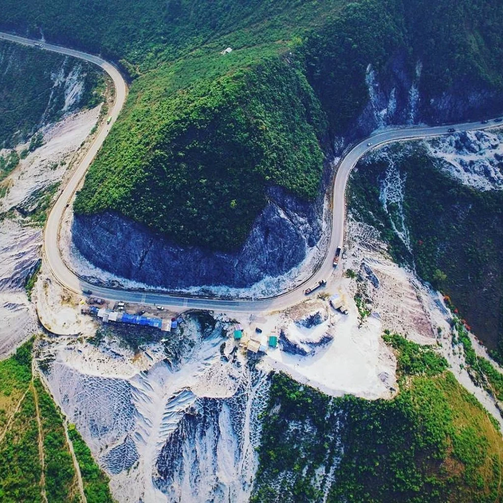 Il passo Thung Khe visto dall'alto.